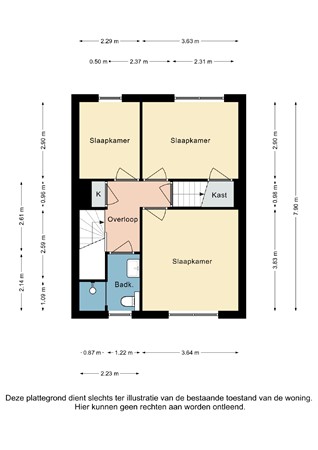 Plattegrond - Kerkplein 67, 6367 EP Voerendaal - Kerkplein 67 Voerendaal - Verdieping 2D.jpg